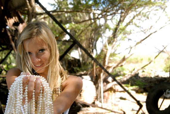 Beautiful blue Freshwater Parls Necklace hand made 14kgf