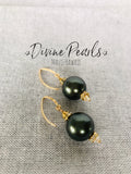 Gold & Black earrings