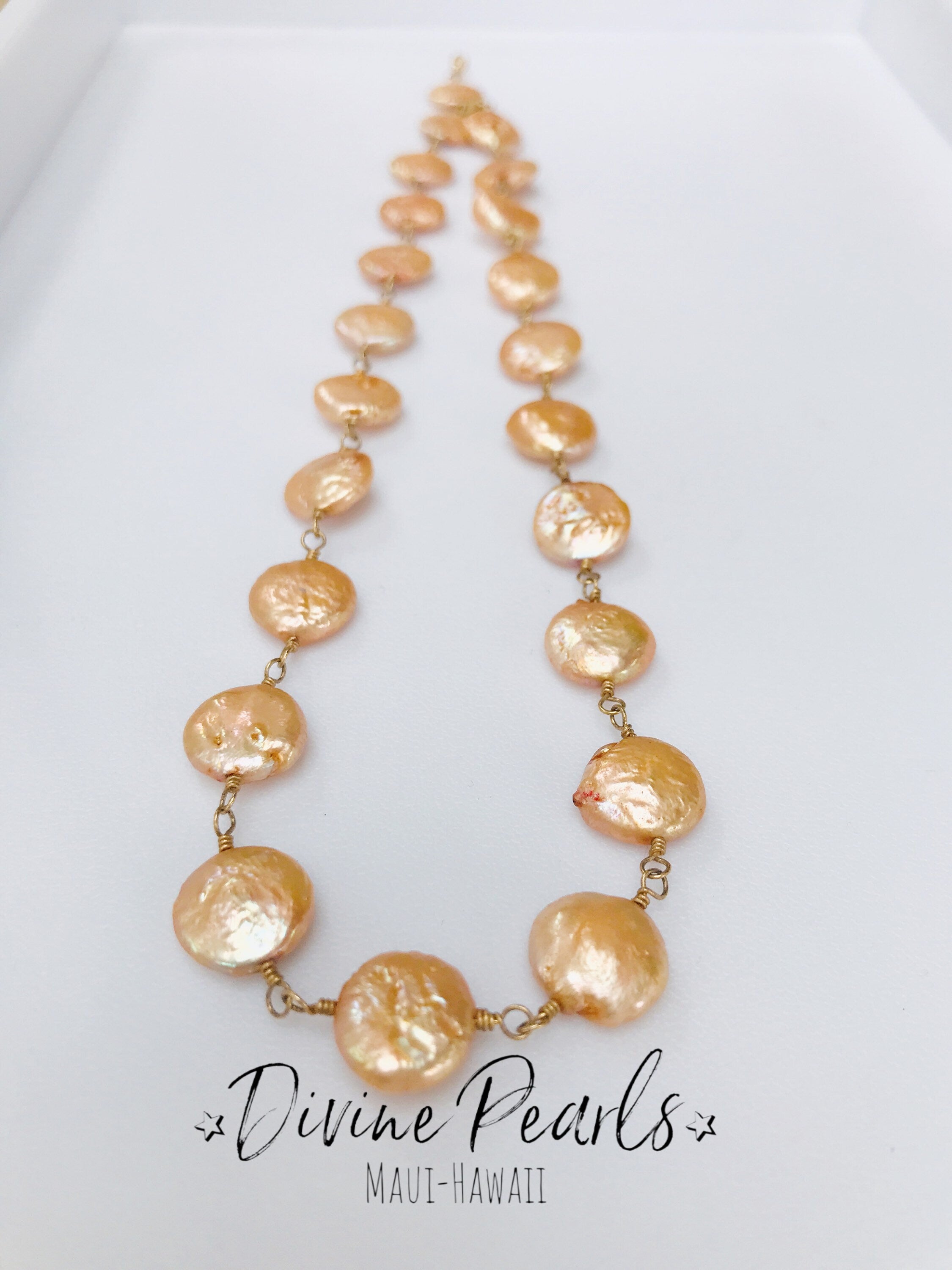Rose Gold Coin Pearls