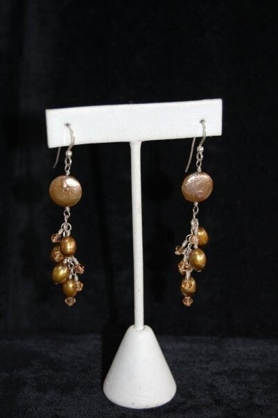 Beautifull Coin Pearls Earring