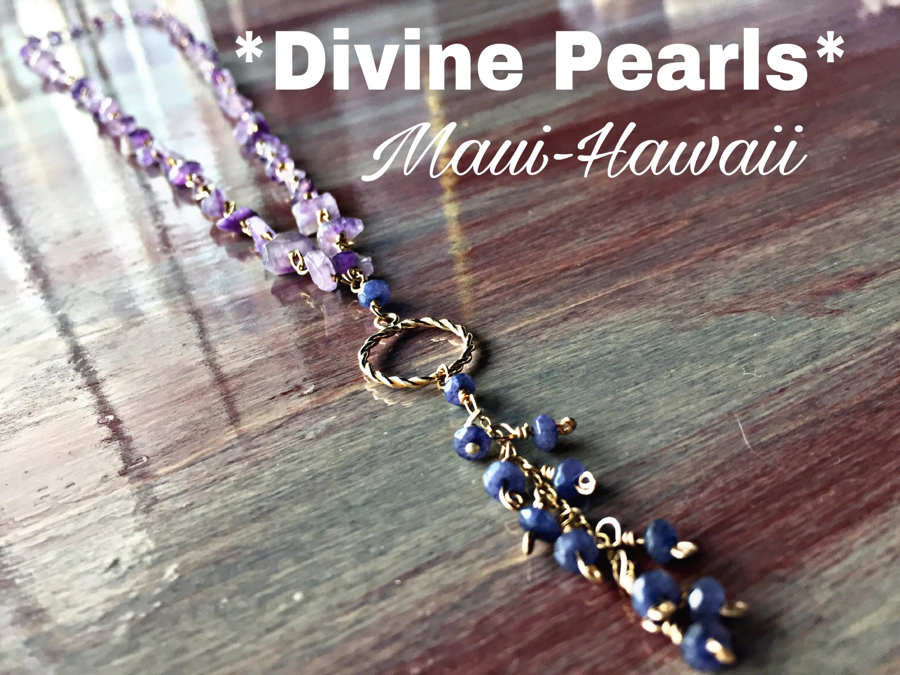 24" long hand faceted gems 14kgf