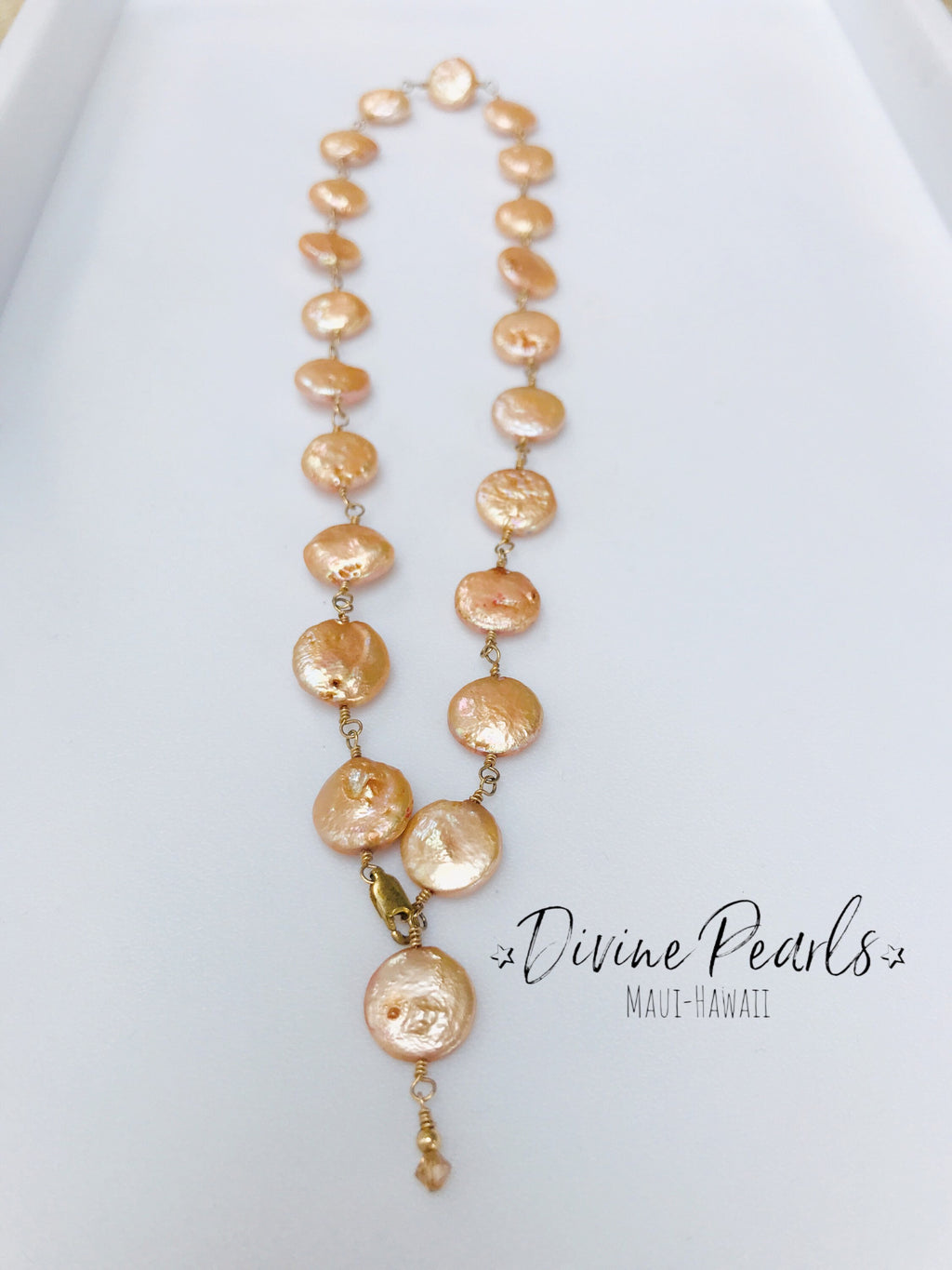 Rose Gold Coin Pearls