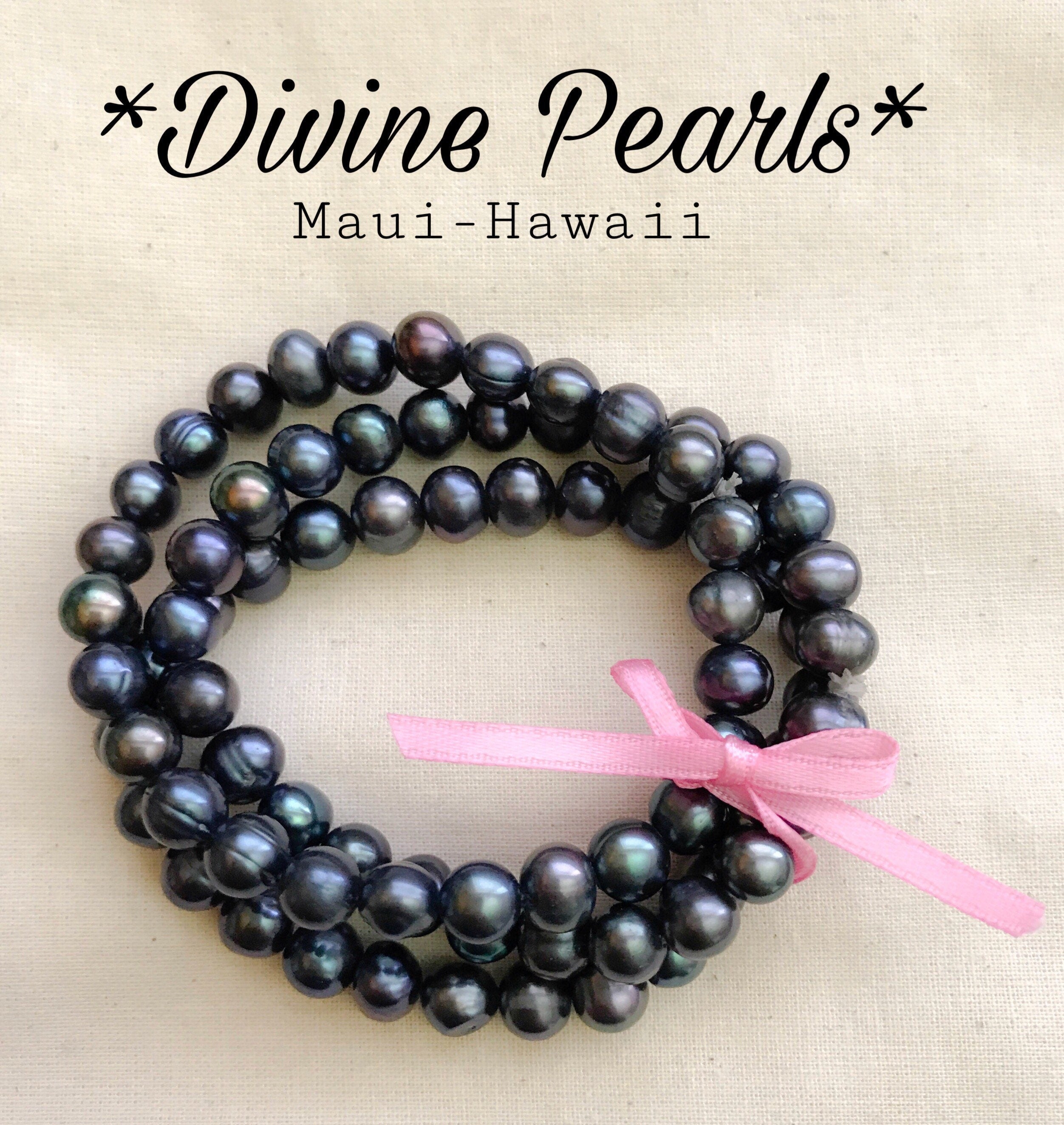 Fresh water Black pearls bracelets