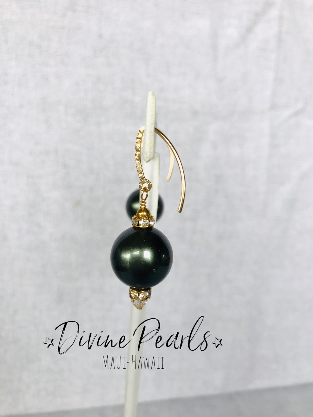 Gold & Black earrings