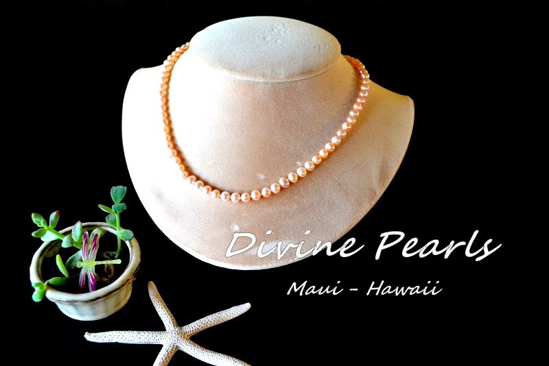 Beautiful little peach feshwater pearls