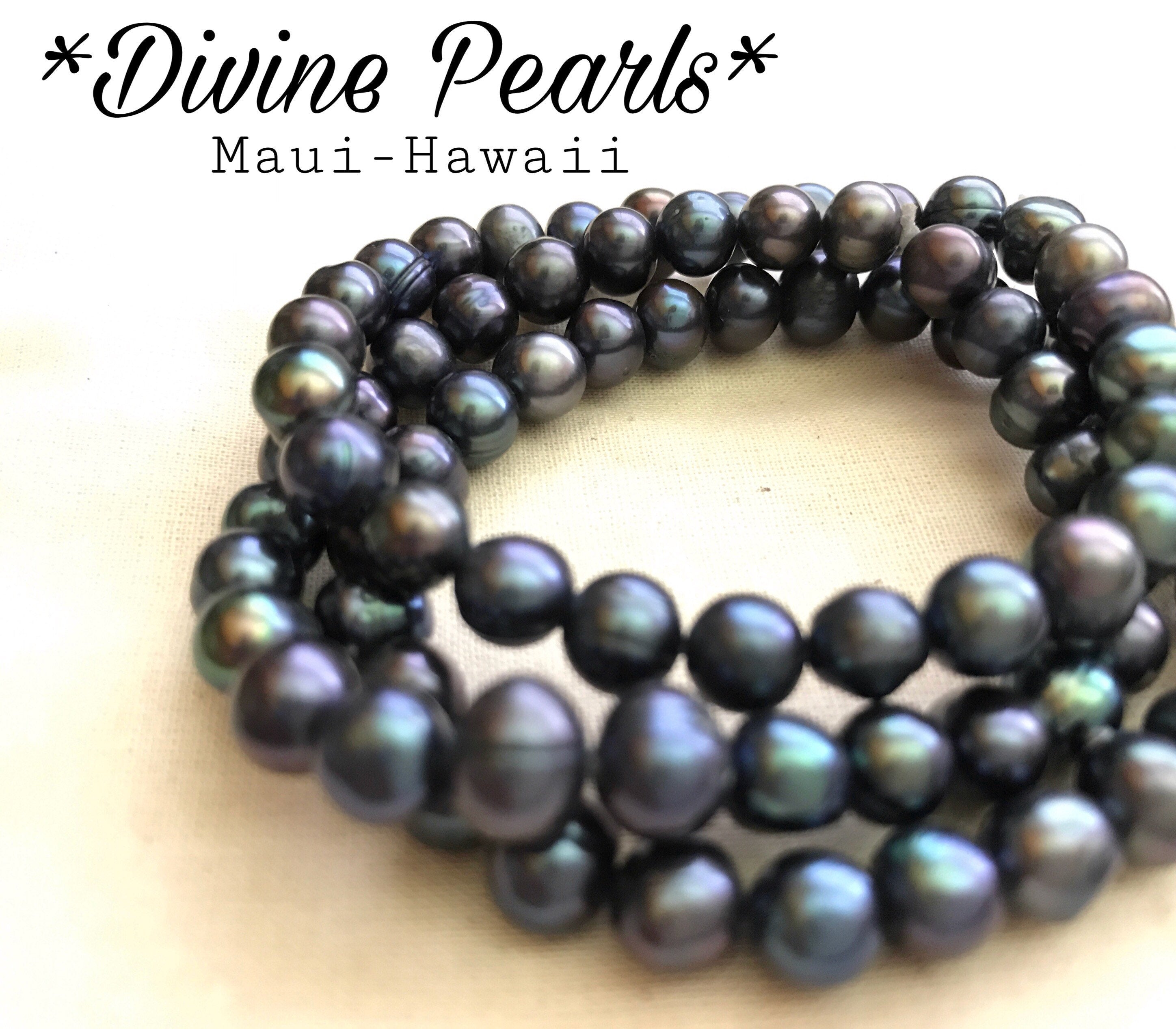 Fresh water Black pearls bracelets