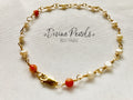 Little baby freshwater pearls & pink coral